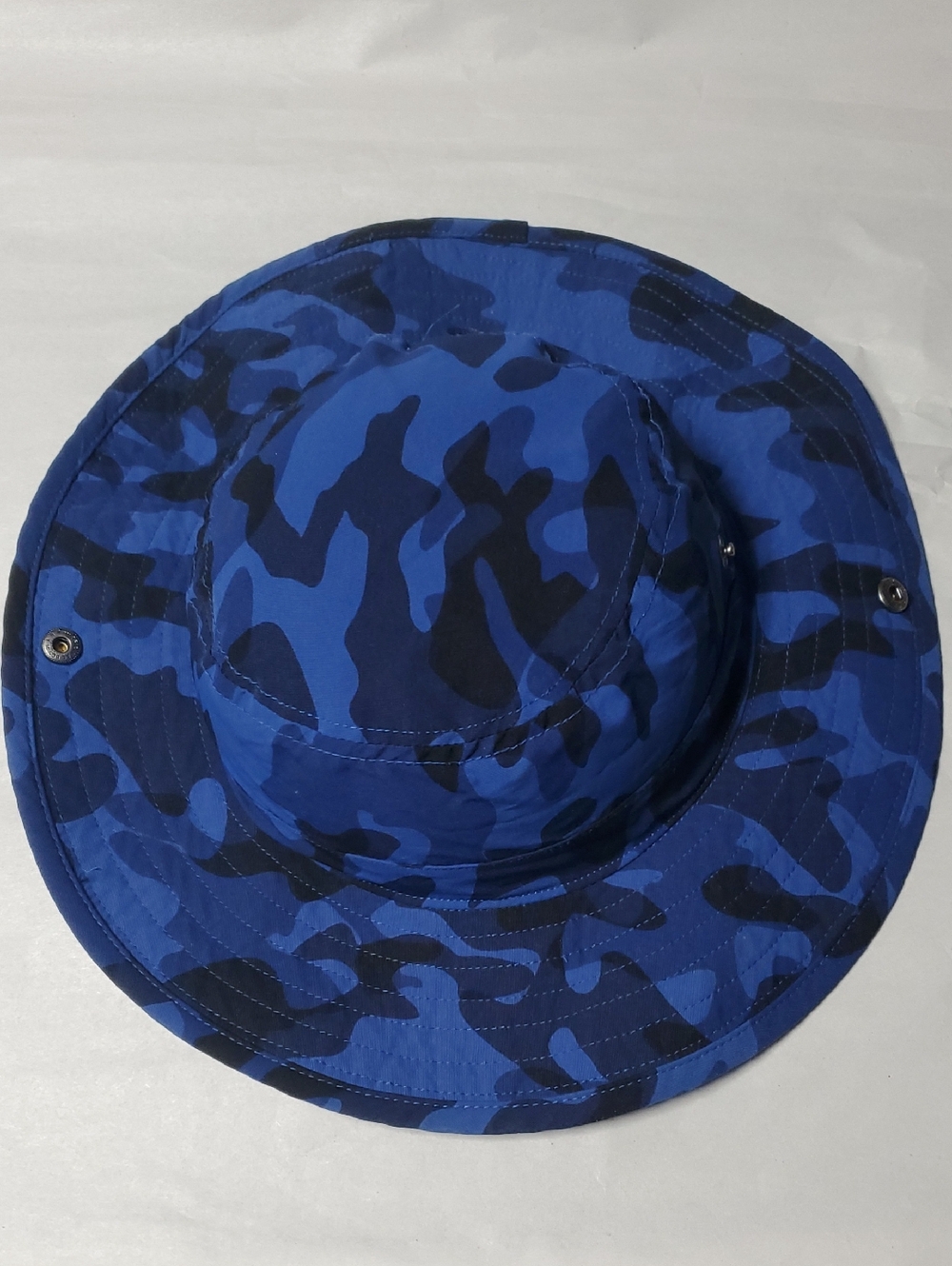 Kids Hanna Andersson Bucket Sun Hat Size Medium Blue Camo